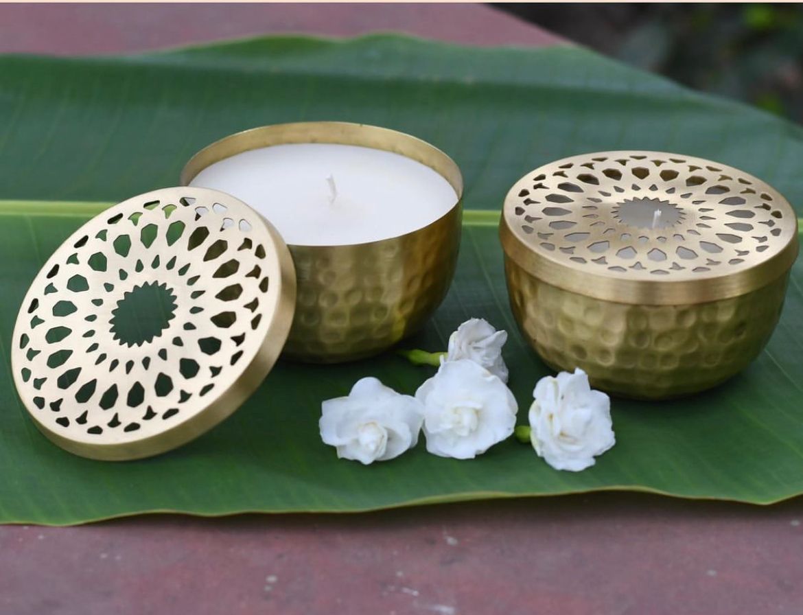 Brass Mogra Soy Candle