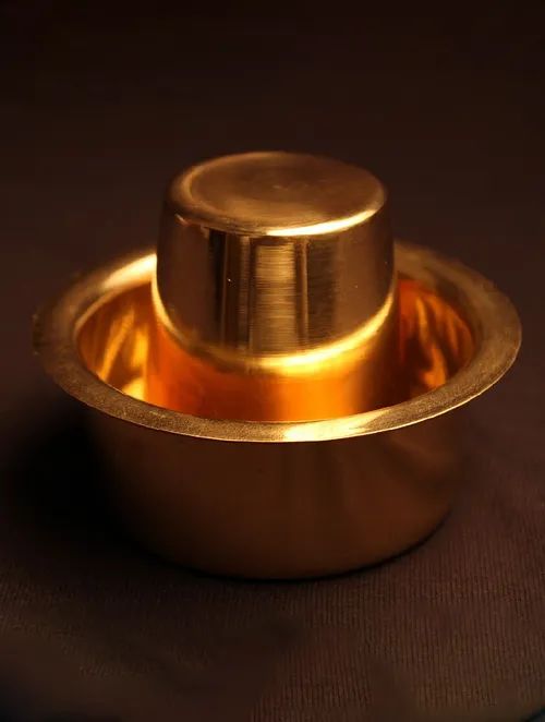 Golden Brass Pital Davara Filter Coffee Tumbler